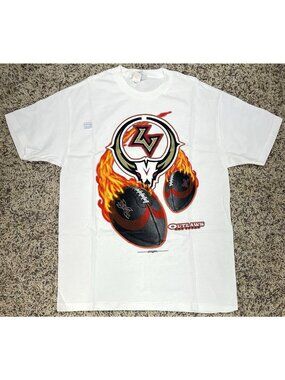 VTG 2001 XFL Las Vegas Outlaws Football Adult LARGE Graphic T-SHIRT S/S NWT NEW